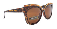 Cargar imagen en el visor de la galería, Cat Eye Polarizado Cristales Europeos UV Cafe - sol
