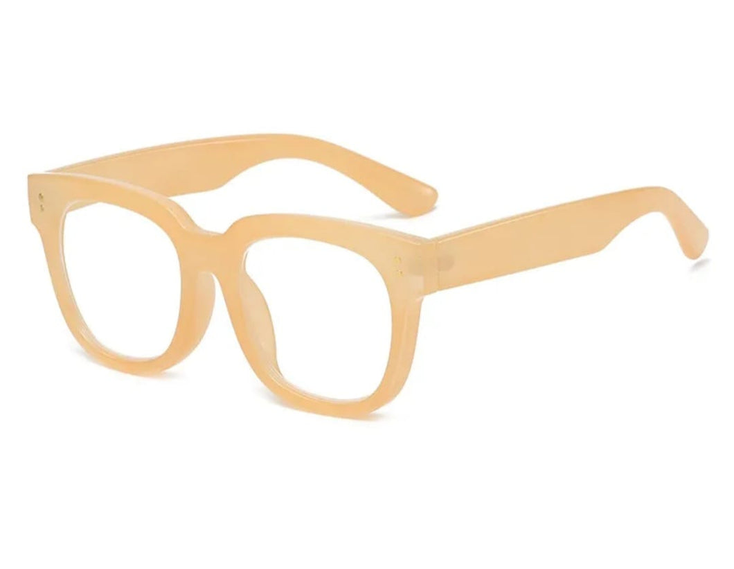 Mary Oversized Bluelight bloqueador luz azul de computadora -Nude- Con aumento