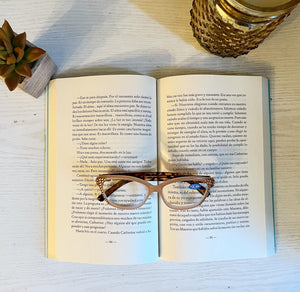 Savannah SWAROVSKI- Lentes lectura cuadrado Beige
