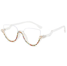 Cargar imagen en el visor de la galería, Cristal- media luna cristales transparente- Lentes con o sin aumento
