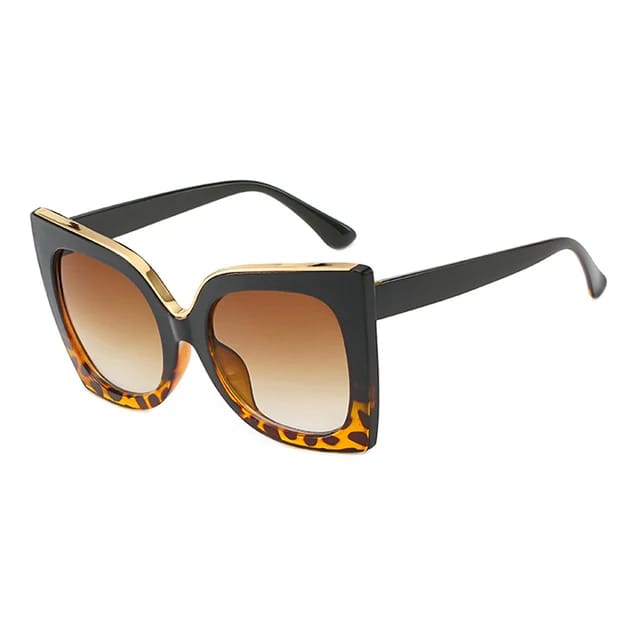 Maria - lentes de sol UV Negro Leopardo