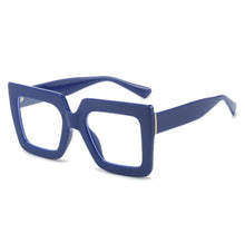 Cargar imagen en el visor de la galería, Oversize cuadrado Azul- Lentes con o sin aumento
