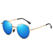 Cargar imagen en el visor de la galería, Traveler lentes de sol redondo azul
