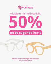 Cargar imagen en el visor de la galería, PROMO Mary Oversized Bluelight bloqueador luz azul de computadora -Nude y transparente- Con aumento
