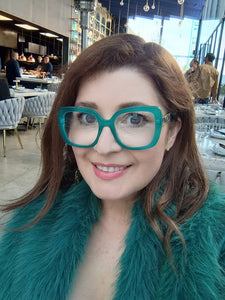 Oversize Premium - Lentes lectura Verde cuadrado B30