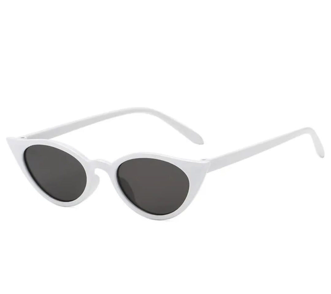 Girl - lentes de sol UV400 Cateye chicos Blanco