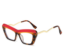 Cargar imagen en el visor de la galería, Miria Cat Eye - Degradado Rojo/carey Lentes con y sin aumento MM16-A
