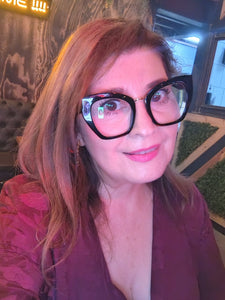 Oversize Cat Eye - Lentes con aumento Negros O-6