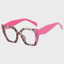Cargar y reproducir el video en el visor de la galería, Neo- Oversized cuadrado Rosa- Lentes con o sin aumento
