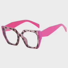 Cargar y reproducir el video en el visor de la galería, Neo- Oversized cuadrado Rosa- Lentes con o sin aumento
