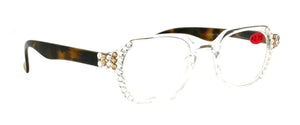 The Hexagon SWAROVSKI - lentes lectura Tortoise Cafe 016