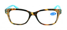 Cargar imagen en el visor de la galería, Madison SWAROVSKI Cuadrado- Lentes lectura Aqua Cafe
