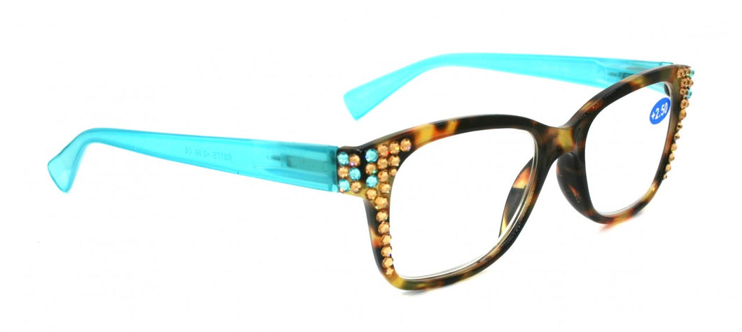 Madison SWAROVSKI Cuadrado- Lentes lectura Aqua Cafe