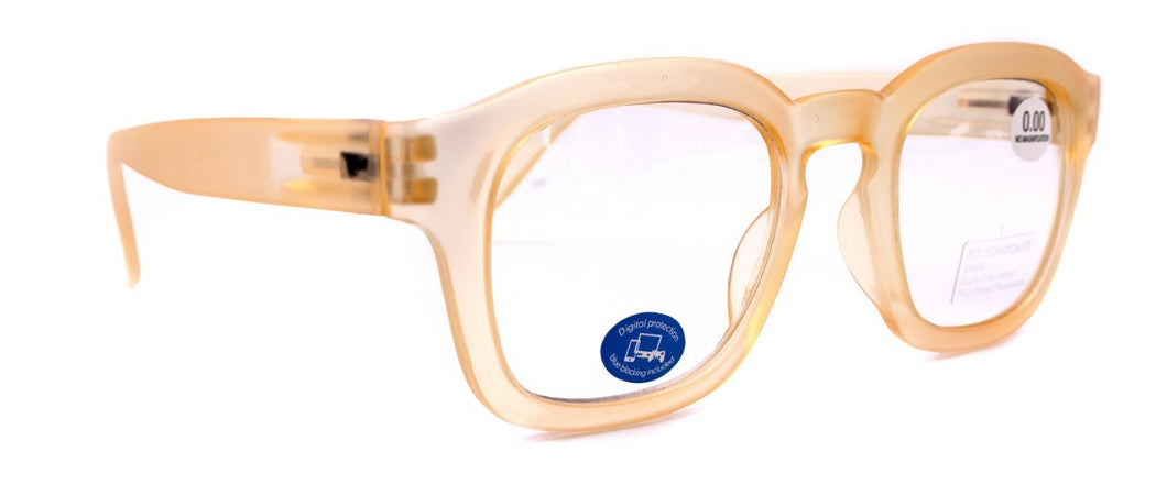 Lentes bloqueador luz azul de computadora sin graduar A/R amarillo