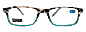 Vienna Premium - Lentes lectura Tortoise azul rectangular