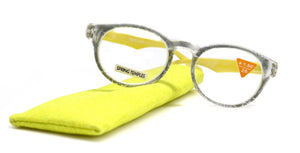 Grace premium- Lentes lectura redondo amarillo metálico
