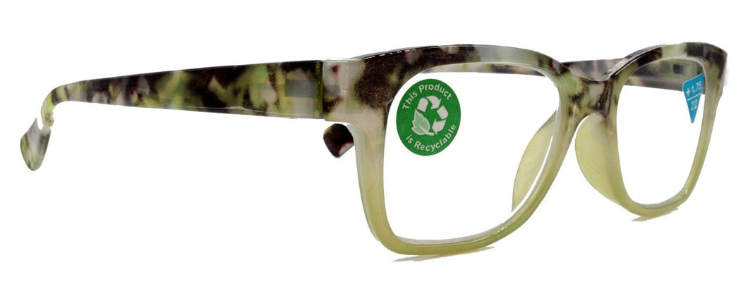 Aya Premium- Lentes lectura verde cafe Tortoise