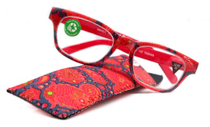 Persia Hombre- Lentes lectura cuadrado rojo