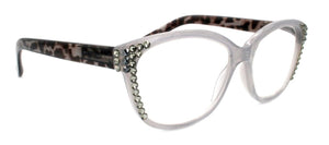 Savannah Swarovski Lentes lectura Cuadrado Gris