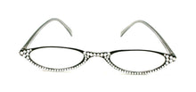 Cargar imagen en el visor de la galería, The Marvelous Swarovski Chicos- Lentes lectura Negro cristales claros
