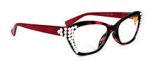 Cargar imagen en el visor de la galería, Jane SWAROVSKI Ojo de gato - Lentes lectura Rosa Tortoise
