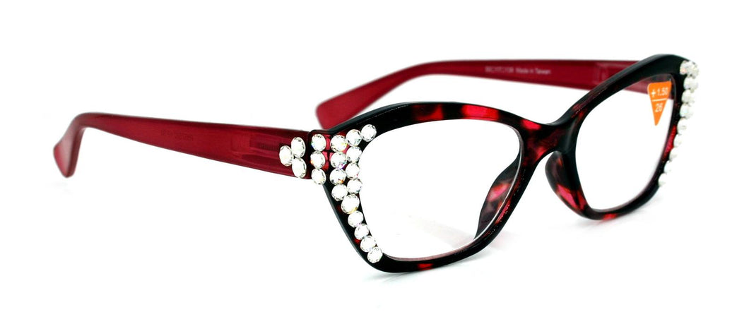 Jane SWAROVSKI Ojo de gato - Lentes lectura Rosa Tortoise